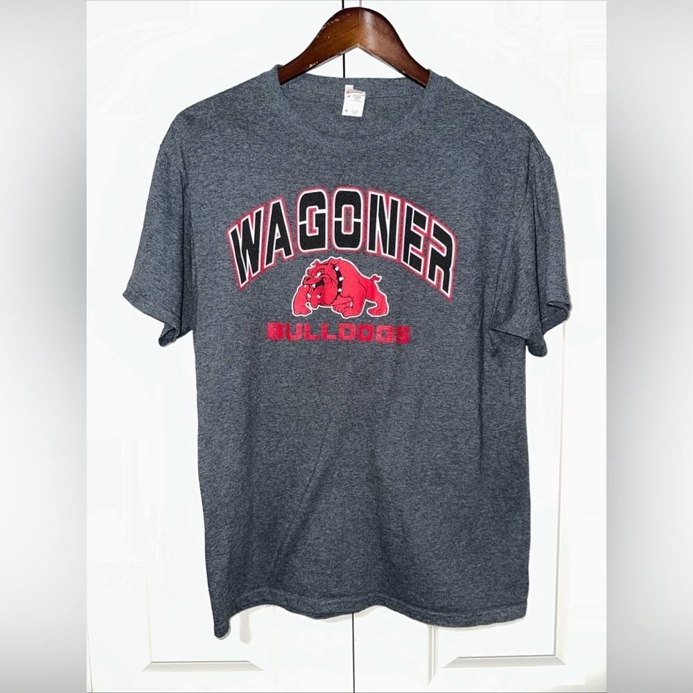 Fruit of the Loom Wagoner Bulldogs T Shirt M
